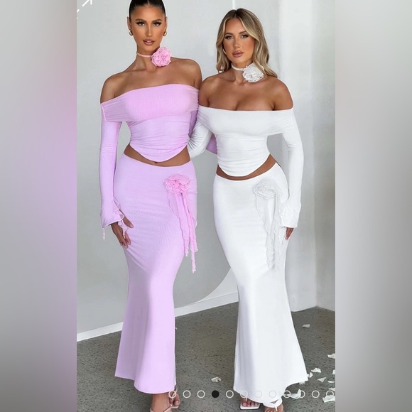 BNWT - Deema Maxi Skirt in Ivory - Picture 3 of 6